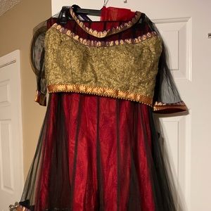 Indian traditional chaniya choli.